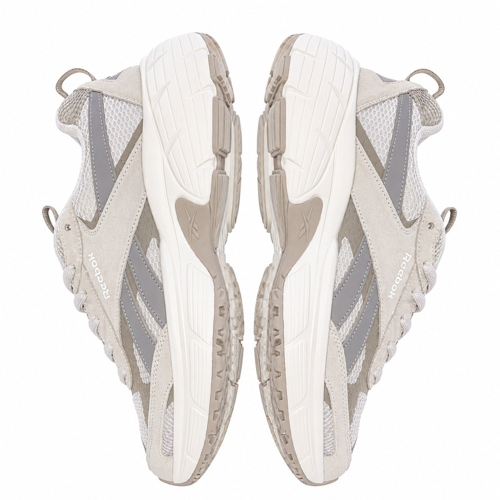 Reebok Charge Run Sneakers Mens Size 12 Beige Low Top Training Athletic Gym - Picture 4 of 7